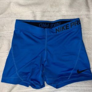 Royal blue Nike spandex, size small